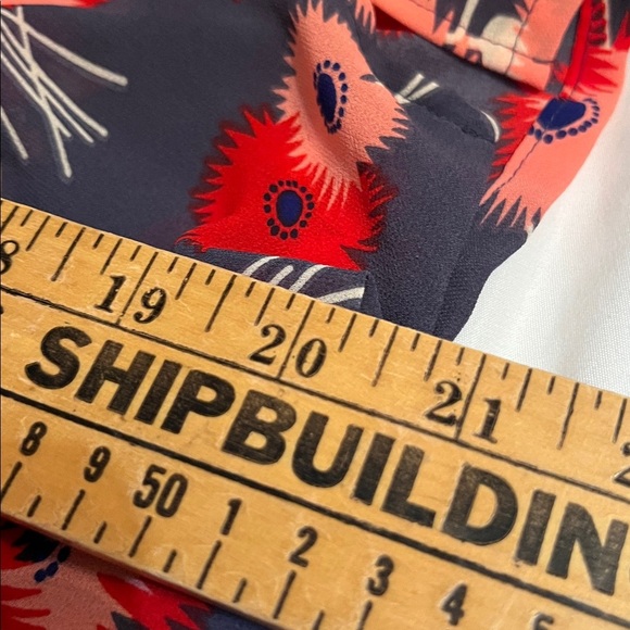 Wayf Dark Blue Floral Blouse - Picture 7 of 8